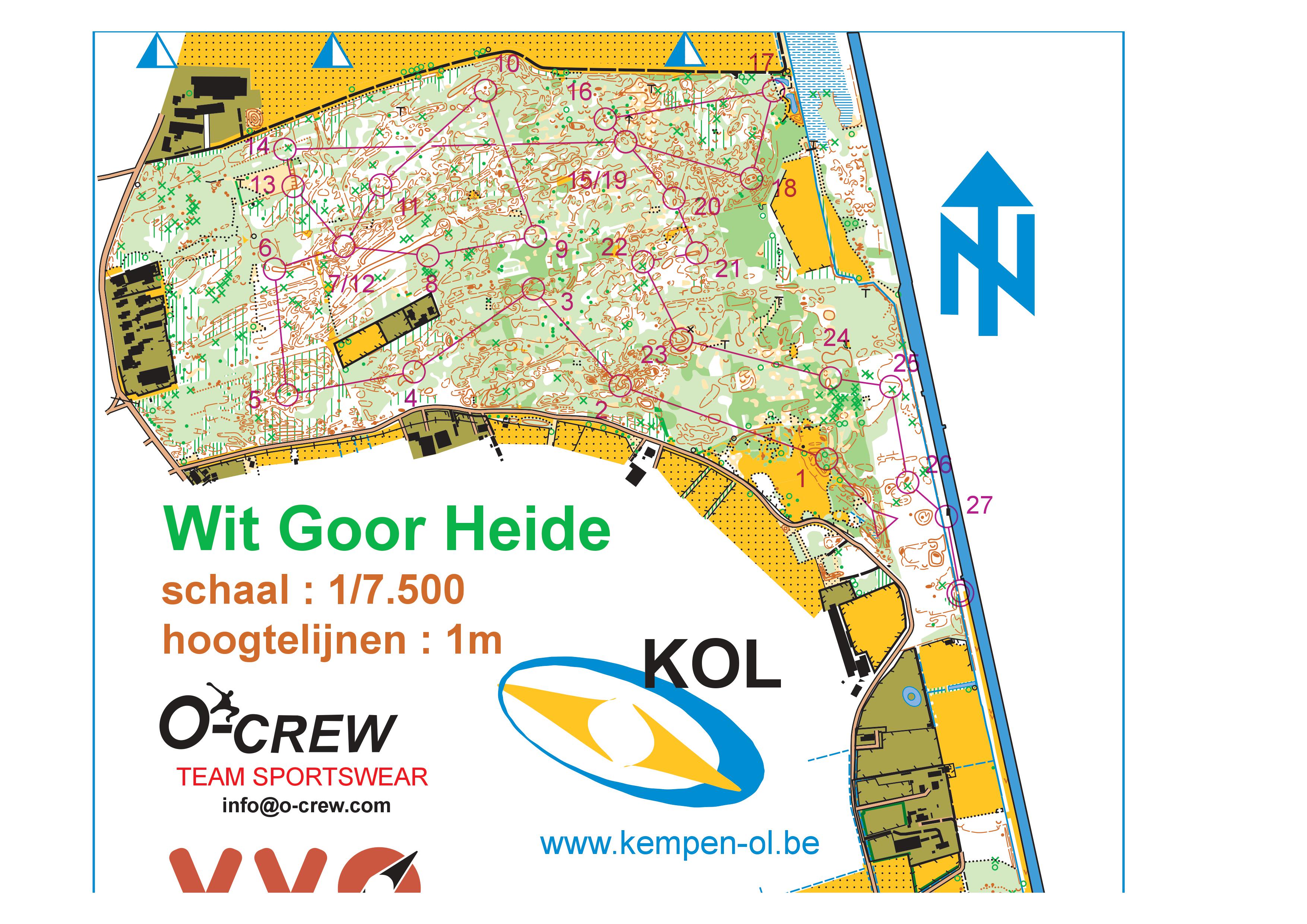 Night Orienteering Witgoor Without Paths (19/01/2019)